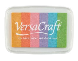 Tsukineko VERSACRAFT Tampon encreur 6 couleurs Tonos caramelo 95x65mm