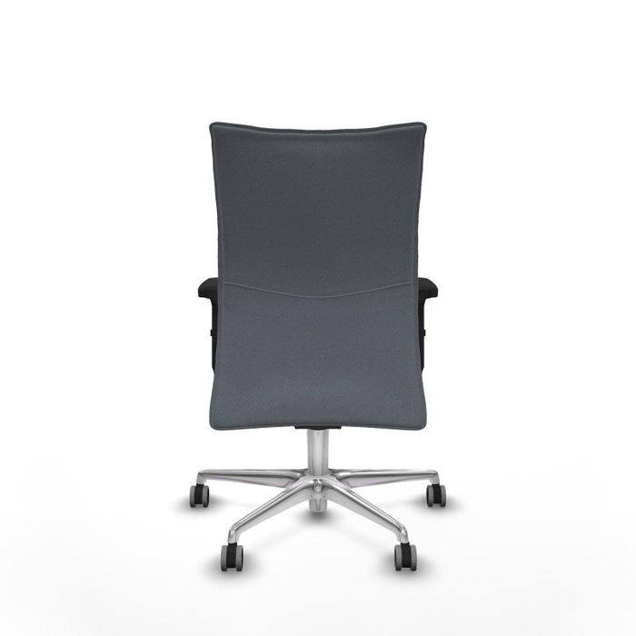 Chaise Albacete confidente Synchro 5 positions Tissu Gris Structure d' aluminium Accoudoir 2D Sans appui-tête Roulettes 65mm pour moquette Chaise Albacete confidente Synchro 5 positions Tissu Gris Structure d' aluminium Accoudoir 2D Sans appui-tête Roulettes 65mm pour moquette
