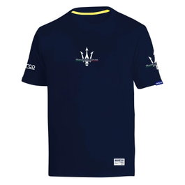 Sparco T-shirt Maserati BM Bleu marine XS