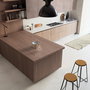 Emuca Rails de table coulissante Twice Top, Aluminium, Anodisé mat