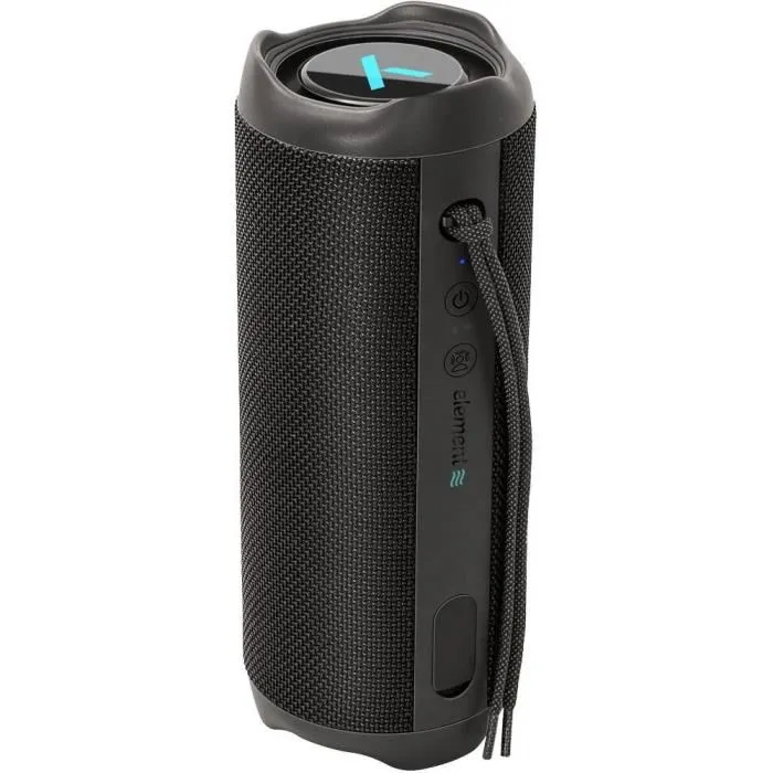 Yenkee YSP 40BK Enceinte Bluetooth Portable ELEMENT VIENTO, 40W, Son Surround Spatial Audio, IPX6, 10h Autonomie, TWS, Haut-parleurs Woofer et Tweeter, Bluetooth 5.3