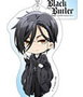 Sakami Merchandise Black Butler: Public School Arc porte-clés Pink Sebastian 8 cm