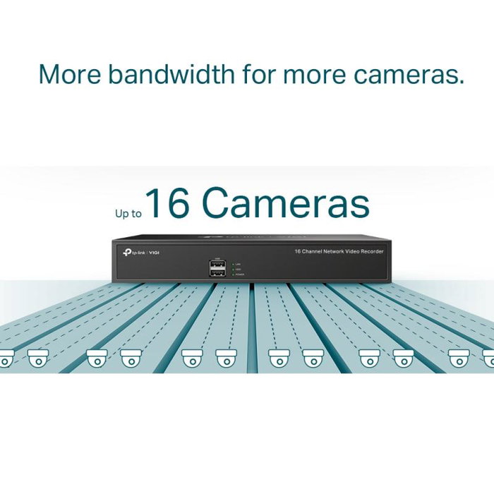 TP-Link NVR VIGI NVR1016H - Enregistreur réseau vidéo 16 canaux