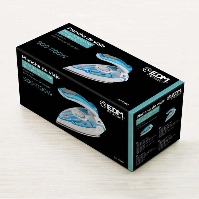 Fer à vapeur EDM 07305 Bleu De voyage