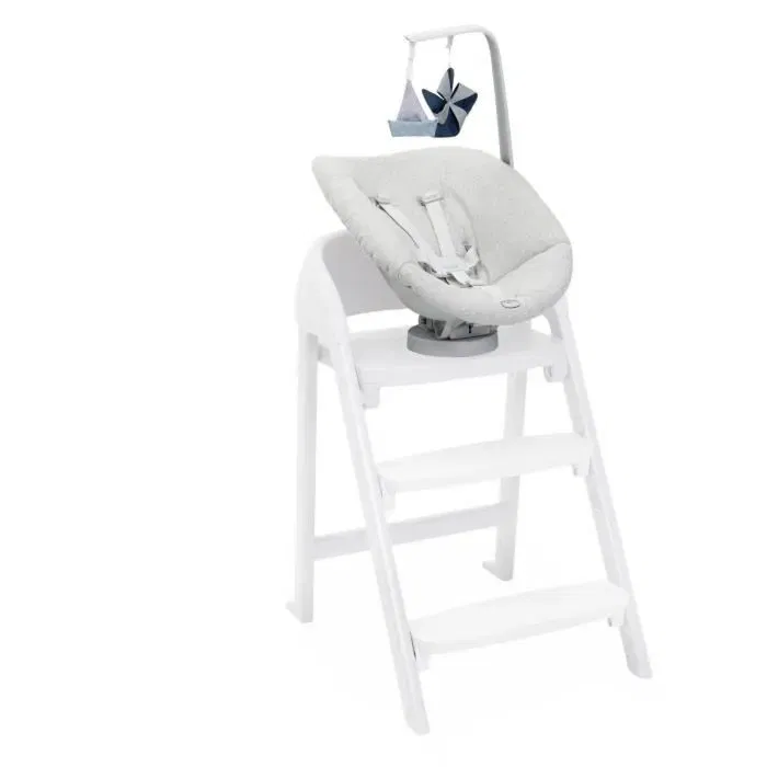 Chicco Siège de Naissance Crescendo - Siège Inclinable Gris avec Housse Lavable et Barre de Jeux - Pour Bébé de 0 à 9 kg