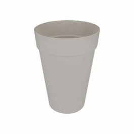 Elho Pot de fleurs Loft Urban Haut 42 - Gris Chaud - Ø 42 x H 56 cm