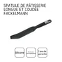 Fackelmann - Ensemble de 2 spatules extra longues 33 cm pour Thermomix - Compatible avec les robots culinaires - Silicone et plastique
