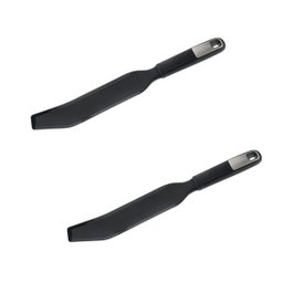 Fackelmann Ensemble de 2 spatules Thermomix extra longues 33 cm - Noir