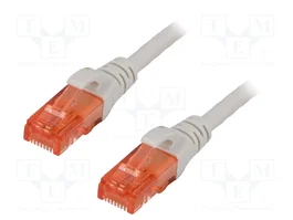 DIGITUS Cordon de raccordement Cat 6 U/UTP 20m RJ45