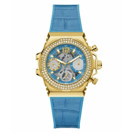 Guess GW0553L3 - Montre femme bleu et doré
