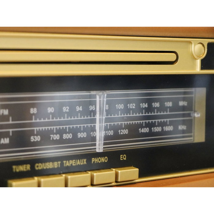Lenco TCD-2551WD Système HiFi rétro en bois