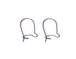 Innspiro Boucles d'oreilles en métal crochet hippie fermé doré vieilli