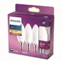Philips Pack de 3 Ampoules LED E27 40W Équivalent Blanc Chaud 2700K Culot Large - Classe Énergétique F - Non Dimmable