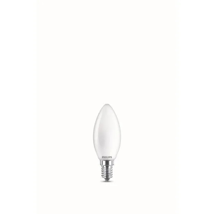 Philips Pack de 3 Ampoules LED E27 40W Équivalent Blanc Chaud 2700K Culot Large - Classe Énergétique F - Non Dimmable