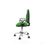 PIQUERAS Y CRESPO Chaise de bureau Algarra, tissu vert, base chromée