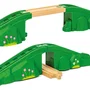 BRIO 36107 Pont Modulaire en Bois de Hêtre pour Circuit de Train - Accessoire d'Extension Compatible BRIO World - À Partir de 3 Ans