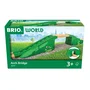 BRIO 36107 Pont Modulaire en Bois de Hêtre pour Circuit de Train - Accessoire d'Extension Compatible BRIO World - À Partir de 3 Ans