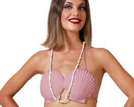 atosa Collier de coquillages pour déguisements tropicaux ou estivaux