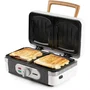 DOMO Appareil 3-en-1 DO9277C Croque-monsieur, gaufres, grill 1100 W - Plaques amovibles céramique antiadhésives - Blanc