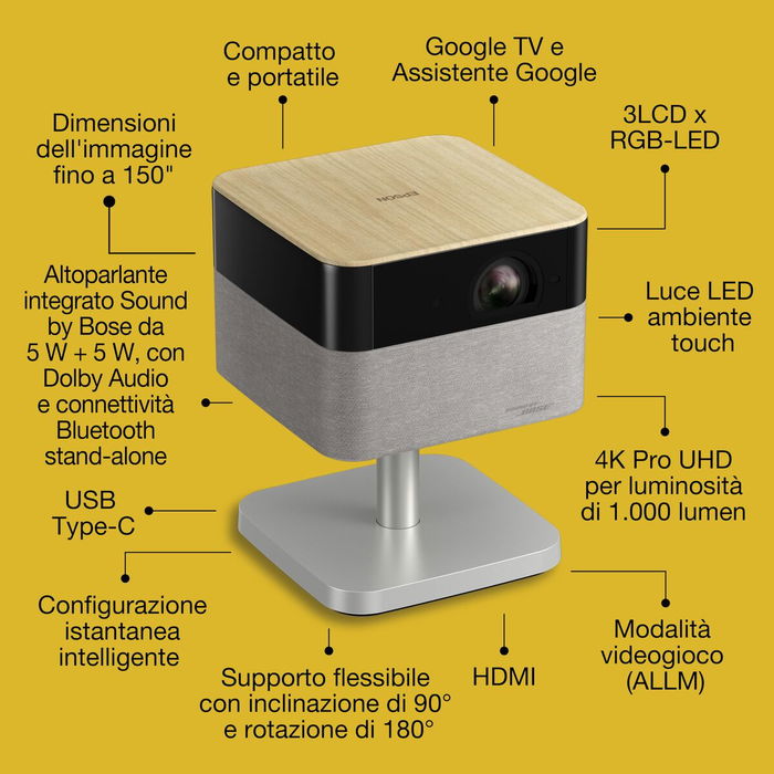 Epson Projecteur Lifestudio Flex EF-72 / V11HB76640 Blanc