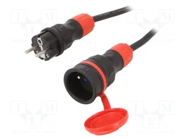 KEL Rallonge réseau H05RR-F 3G2,5mm2 10m Noir