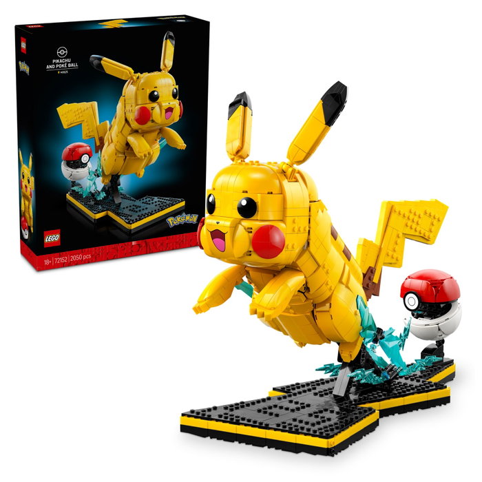 Lego Pokémon Pikachu et Poké Ball 72152 (2050 pièces) de Set Collector pour Adulte Lego Pokémon Pikachu et Poké Ball 72152 (2050 pièces) de Set Collector pour Adulte