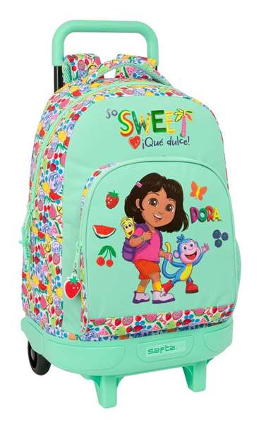 Safta Sac à dos à roulettes extensible Dora 33x45x22cm Safta Sac à dos à roulettes extensible Dora 33x45x22cm