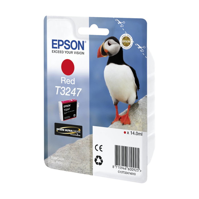 Epson Cartouche d'encre UltraChrome Hi-Gloss2 Rouge T324 T3247 Epson Cartouche d'encre UltraChrome Hi-Gloss2 Rouge T324 T3247