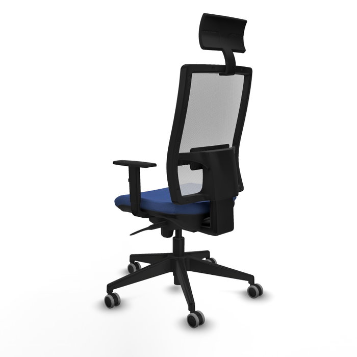 Piqueras y Crespo Chaise de Bureau Horna Bleu Marine et Blanc Piqueras y Crespo Chaise de Bureau Horna Bleu Marine et Blanc