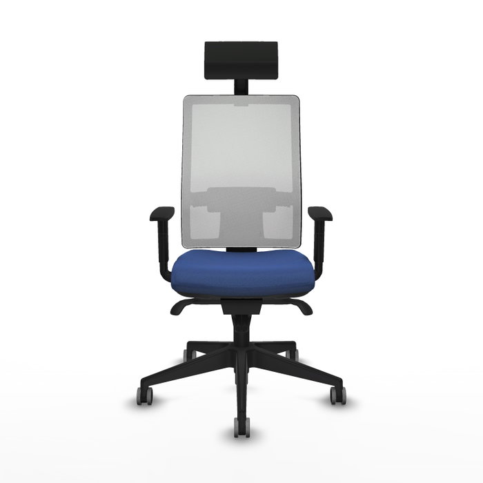 Piqueras y Crespo Chaise de Bureau Horna Bleu Marine et Blanc Piqueras y Crespo Chaise de Bureau Horna Bleu Marine et Blanc