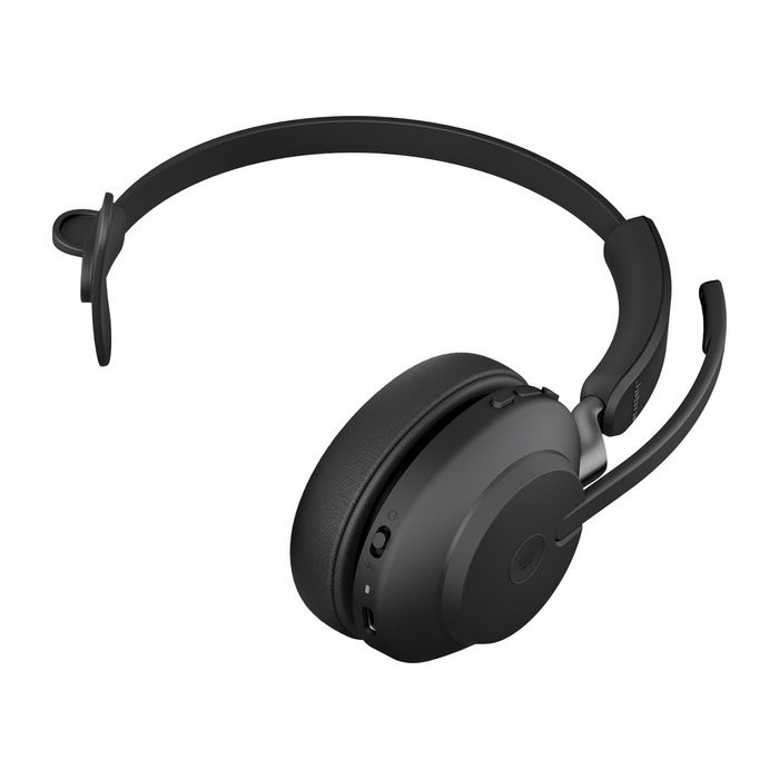 Jabra Evolve2 65 Casque sans fil Bluetooth professionnel à réduction de bruit passive - Certification Microsoft Teams, 37h d'autonomie, supérieur avec micro