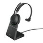 Jabra Evolve2 65 Casque sans fil Bluetooth professionnel à réduction de bruit passive - Certification Microsoft Teams, 37h d'autonomie, supérieur avec micro