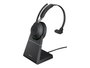 Jabra Evolve2 65 Mono MS avec station de charge et Link 380a, Noir