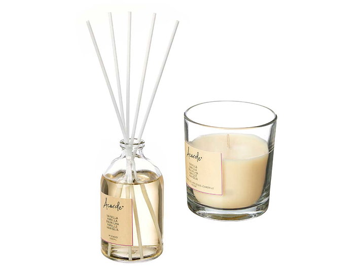 Acorde - Set Mikado 100 ml et Vela 30h Vanille: 19.5 x 15 x 7.5 cm (Set de 6)