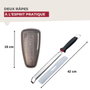 Fackelmann Duo Râpe à zeste et Râpe à parmesan en acier inoxydable