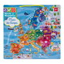 APLI KIDS Puzzle Magnétique Carte Europe 19246 – Apprendre les pays, mers, rivières, montagnes, monuments – Espagnol – Dès 5 ans