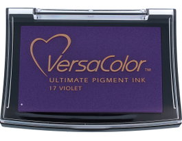 Tsukineko Tampon d'encre VERSACOLOR violet opacique 95x65mm