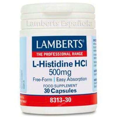 Lamberts L-Histidina HCl 500 mg 30 capsules