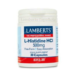LAMBERTS L-Histidine HCl 500 mg, 30 capsules