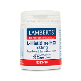 LAMBERTS L-Histidine HCl 500 mg, 30 capsules