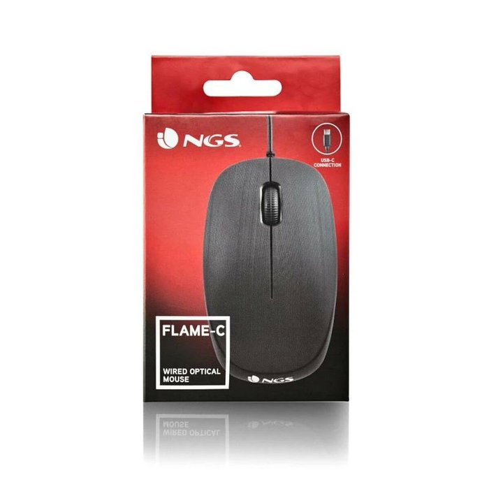 Souris NGS Flame-C Noir 1000 dpi