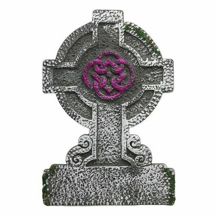BigBuy Home Pierre Tombale Croix Celta Relief Violet 53x36cm BigBuy Home Pierre Tombale Croix Celta Relief Violet 53x36cm