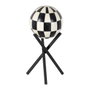 BigBuy Home Figurine Décorative Blanc Noir Résine Fer