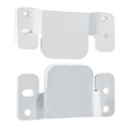 Q&Q Plaque d'union Birdy zinguée pour canapé - Lot de 2 pièces