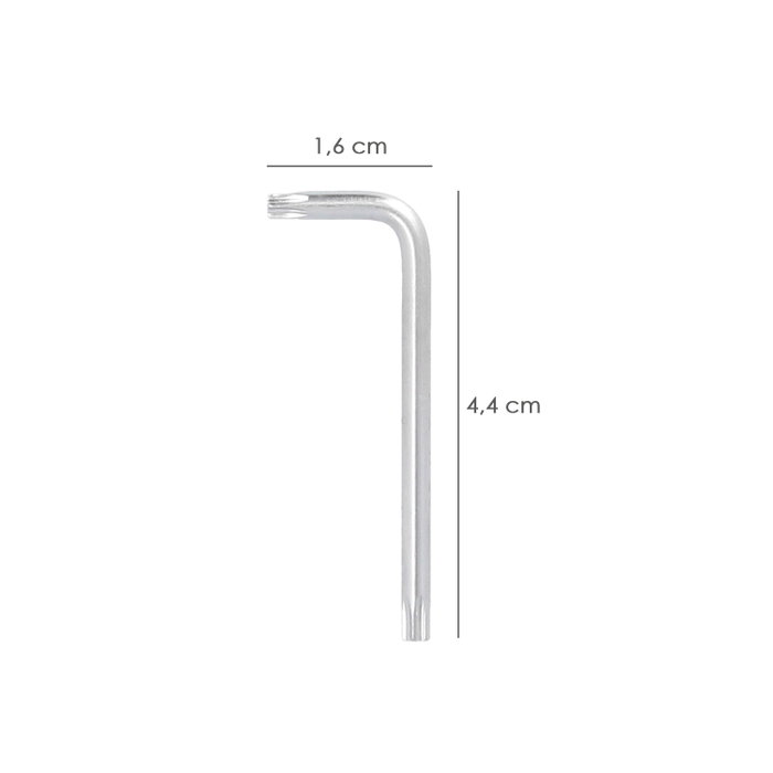 WOLFPACK LINEA PROFESIONAL Clé Torx Inviolable T09 en Acier Chrome Vanadium