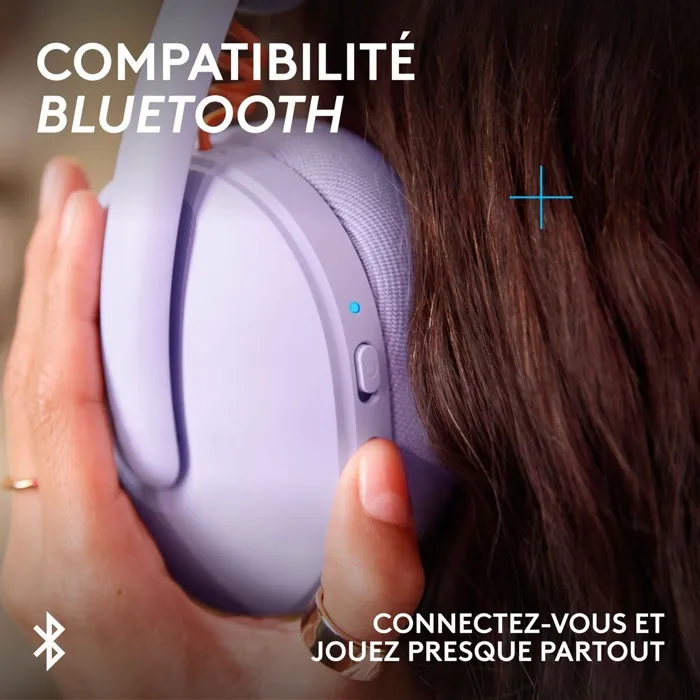 Logitech G G325 Lilas - Casque Gamer Sans Fil