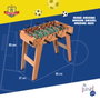 TACHAN Baby-foot en bois 69x36,5x65 cm avec marqueur et 3 balles, multilingue, +14 ans