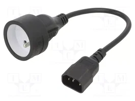 SAVIO Câble d'alimentation H03VV-F 3x0,75mm2 CEE 7/5 (E) vers IEC C14