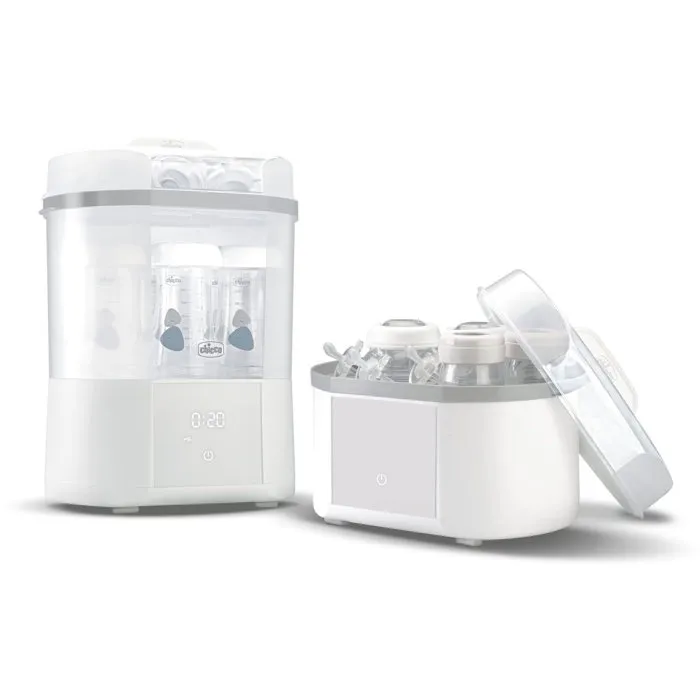 Chicco - Stérilisateur biberon 2 en 1 - Stérilise et sèche - Pour biberons et petits pots