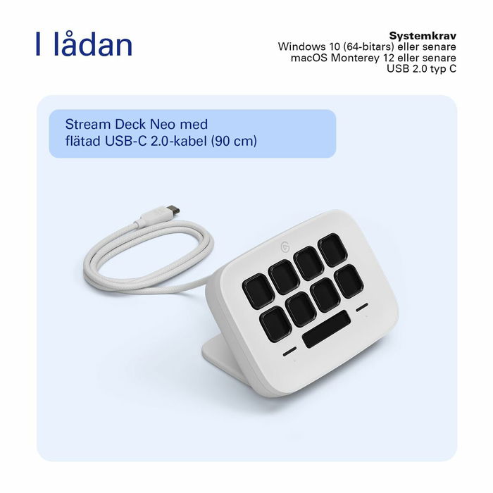 Clavier Elgato 10GBJ9901 Blanc